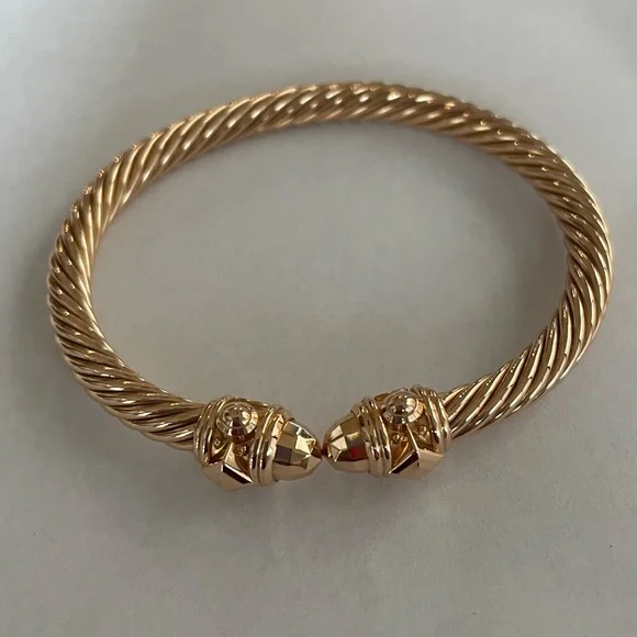 David Yurman 18k Rose Gold Cablespira Renaissance Bracelet - AUTHENTIC!! - Picture 4 of 8